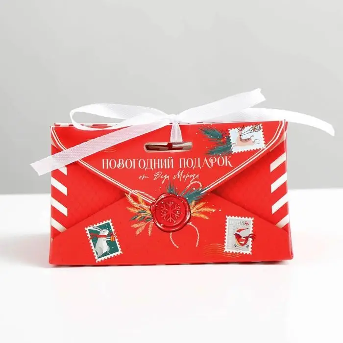 Бонбоньерка новогодняя &laquo;Новогодняя почта&raquo;, 10 х 5,5 х 5,5 см, Новый год