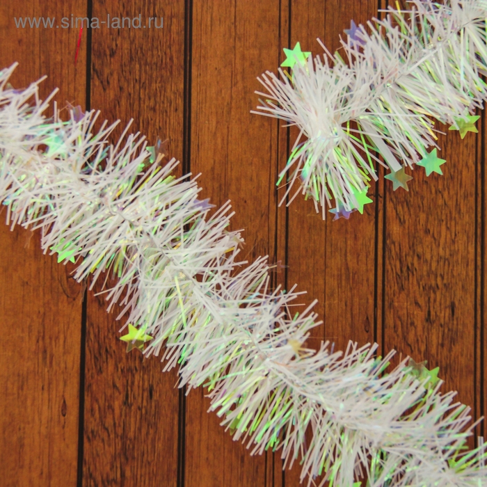 Мишура новогодняя &laquo;Зимнее волшебство. Неон&raquo;, звезда, d-6 см, 200 см