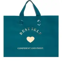 Пакет с петлевой ручкой синий 34 х 25 х 8 см  80 мкм