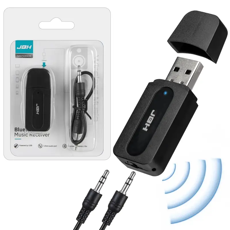 Блютуз ресивер AUX BT-04 JBH (500шт/кор)