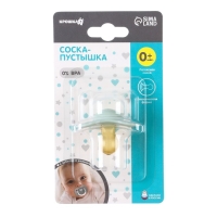 Соска - пустышка латексная классическая &laquo;Little happiness&raquo;, от 0 мес., цвет бирюзовый