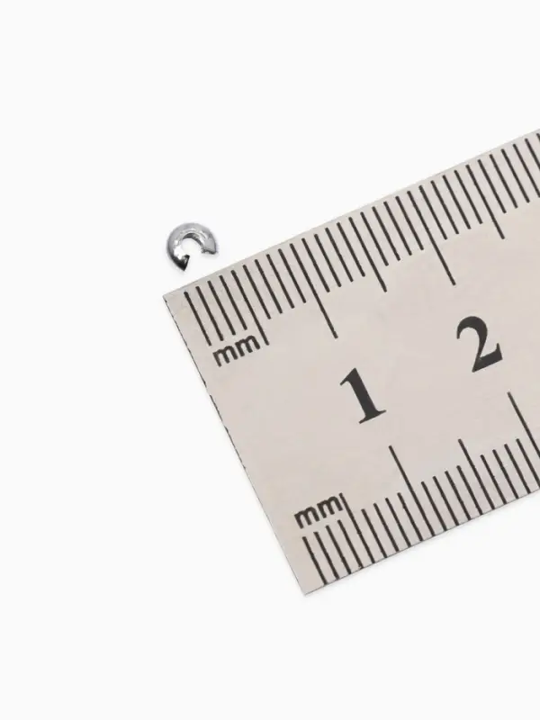 Набор для создания украшений "База" тросик, кримпы, шапочка, протектор, кольца, 61 пред, цв серебро