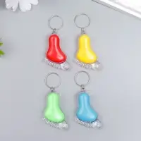 Фонарик брелок для ключей на кольце &laquo;Ножка&raquo;, МИКС