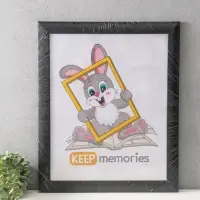 Фоторамка для фото 40х50 см "Luxe Elegance" пластик, чёрный, (пластик экран)