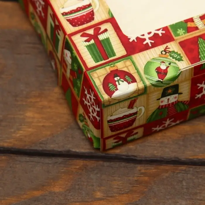 Коробка складная &laquo;Хорошего праздника&raquo;, 20&times;20&times;4 с окном