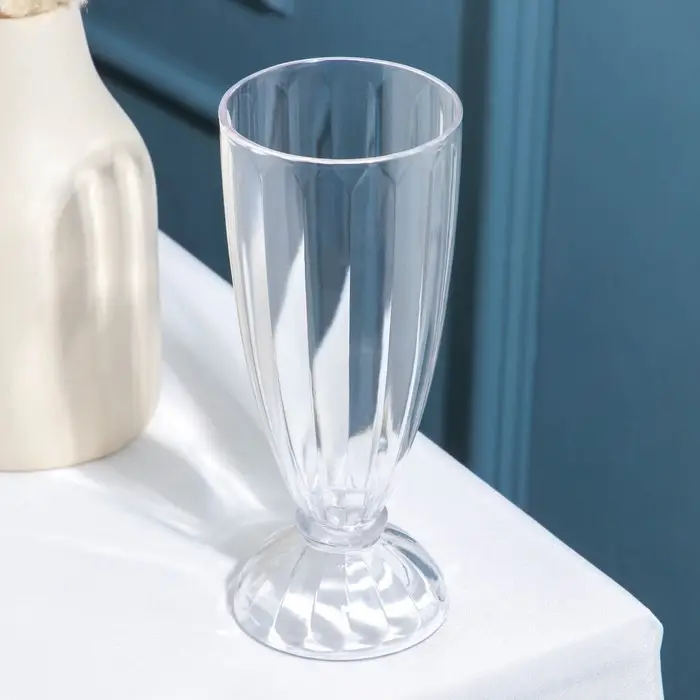 Стакан пластиковый &laquo;Милкшейк&raquo;, 450 мл, цвет прозрачный