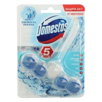 Блок для очищения унитаза Domestos Power 5 &laquo;Океан&raquo;, 55 г
