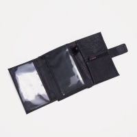 Портмоне мужское на магните, отдел для автодокументов и паспорта, цвет чёрный Портмоне мужское на магните, отдел для автодокументов и паспорта, цвет чёрный