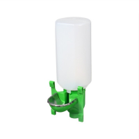 Поилка чашечная для домашней птицы, навесная, 2 л, металл, пластик, МИКС Поилка чашечная для домашней птицы, навесная, 2 л, металл, пластик, МИКС