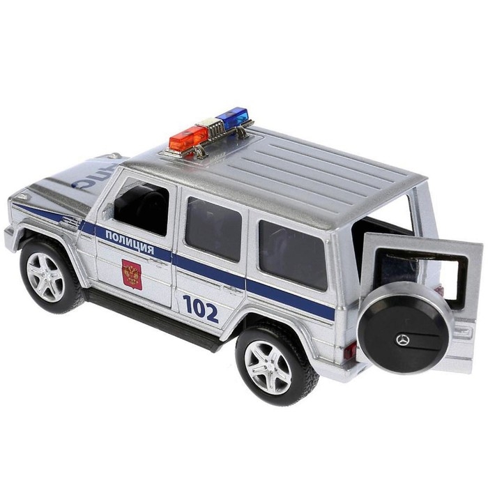 Машина металлическая инерционная Mercedes-Benxz G-class &laquo;Полиция&raquo; 12 см, световые и звуковые эффекты