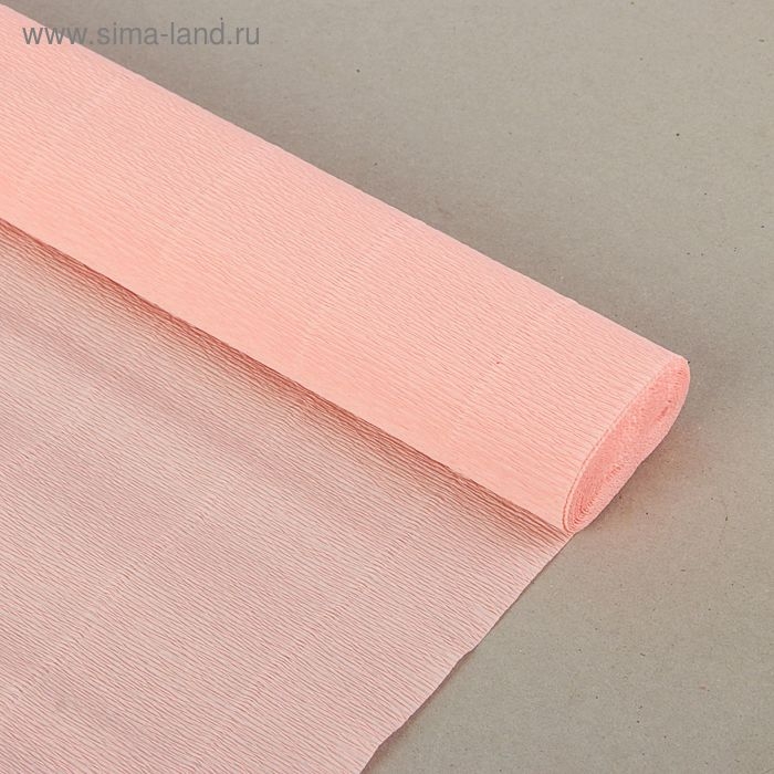 Бумага гофрированная, 948 "Бледно-розовая (камелия)", 50 см х 2,5 м