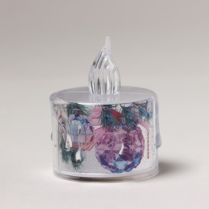 Электронная свеча новогодняя мод. СВ-21 &laquo;Новый год: Загадай желание&raquo;, 5 х 3,8 см