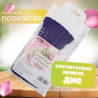 Набор ниток мулине №158, 8 &plusmn; 1 м, 6 шт, цвет васильковый