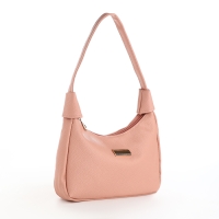 Сумка женская на молнии, цвет розовый