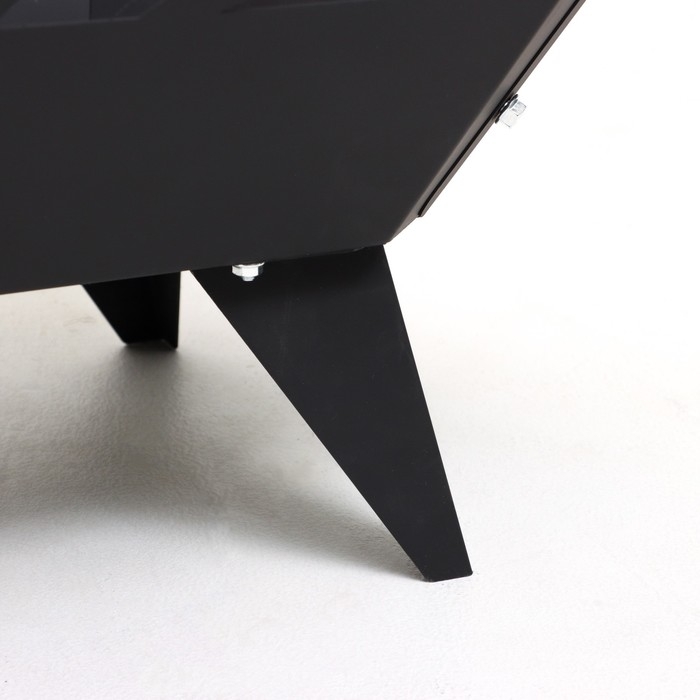 Очаг для костра, черный, толщина металла 1 мм, 51,2 х 51,2 х 30,5 см