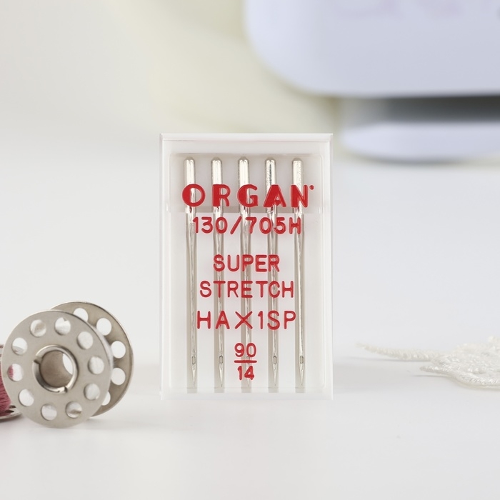 Иглы для бытовых швейных машин, для супер-стрейч, №90/14, 5 шт