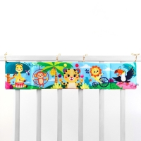 Бортик на кроватку &laquo;Африка&raquo; 14х70 см, Крошка Я