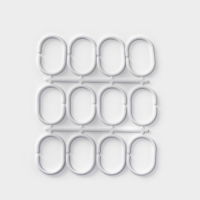 Штора для ванны Доляна &laquo;Орион&raquo;, 180&times;180 см, цвет белый