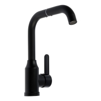 Смеситель для кухни ZEIN Z3702, однорычажный, поворотный излив высотой 20 см, черный Смеситель для кухни ZEIN Z3702, однорычажный, поворотный излив высотой 20 см, черный