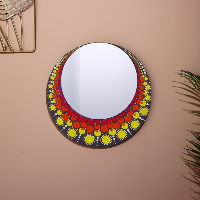 Зеркало 30 см, дерево Зеркало 30 см, дерево