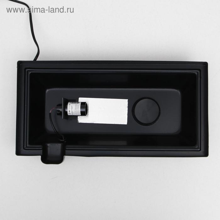 Аквариум "Прямоугольный Атолл" с крышкой, 16 литров, 35 х 17 х 27/32 см, чёрный