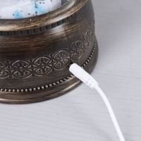 Светодиодная фигура &laquo;Фонарь с детьми и снеговиком&raquo; 15 &times; 30 &times; 12.5 см, пластик, батарейки ААх3 (не в комплекте), USB, свечение тёплое белое