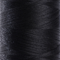 Нить атласная, 120D/2, 700 м, цвет чёрный Нить атласная, 120D/2, 700 м, цвет чёрный