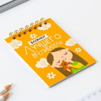 Подарочный набор блокнот &laquo;Лучшему воспитателю&raquo; формат А7, 32 листа, ручка пластик,синяя паста