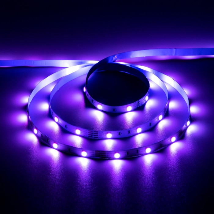 Светодиодная лента Apeyron Electrics 5 м, IP20, SMD5050, 30 LED/м, 7.2 Вт/м, 12 В, RGB
