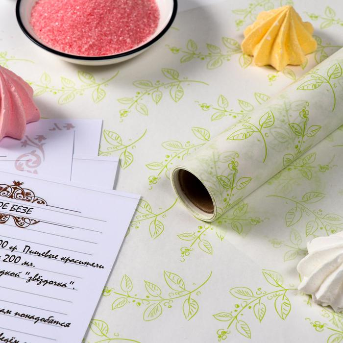 Бумага силиконизированная &laquo;Весна&raquo;, для выпечки, 0,38 х 5 м