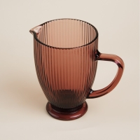 Кувшин для воды стеклянный SL Home &laquo;Модерн&raquo;, 1,2 л, 19,5&times;13&times;18,5 см, цвет розовый