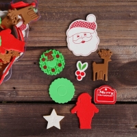 Декор для творчества на клеевой основе &laquo;Новогодняя феерия&raquo;, набор 90 шт., МИКС