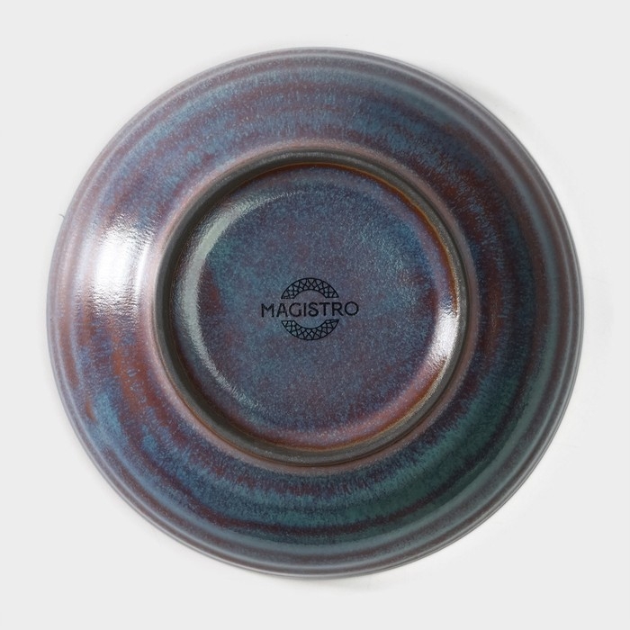 Миска фарфоровая Magistro Garland, 230 мл, d=12 см, цвет синий