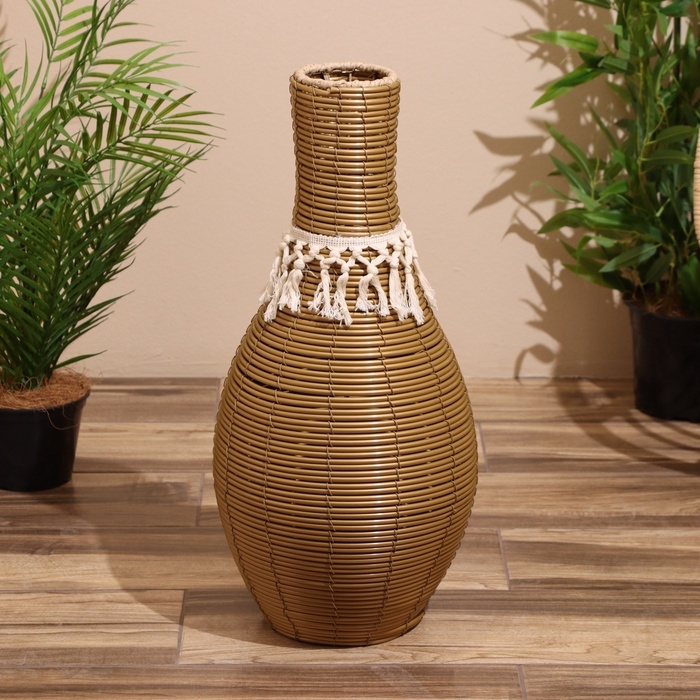 Ваза плетёная, напольная 28х28х60 см Ваза плетёная, напольная 28х28х60 см