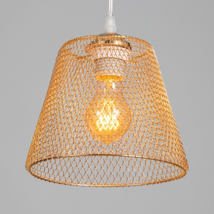 Светильник "Бенни" 1х40Вт Е27 Золото 20х20х80(20)см