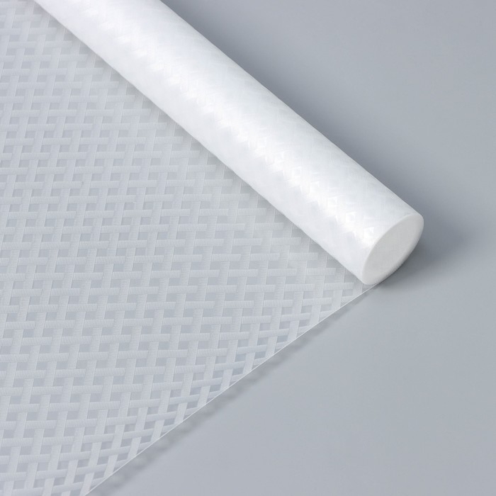 Коврик противоскользящий Доляна &laquo;Ромбы&raquo;, 30&times;150 см, прозрачный