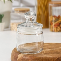 Банка для хранения сыпучих продуктов Paşabah&ccedil;e Cesni, 500 мл, стекло, прозрачная