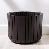 Кашпо &laquo;Шато&raquo;, 29 л, цвет коричневый ротанг