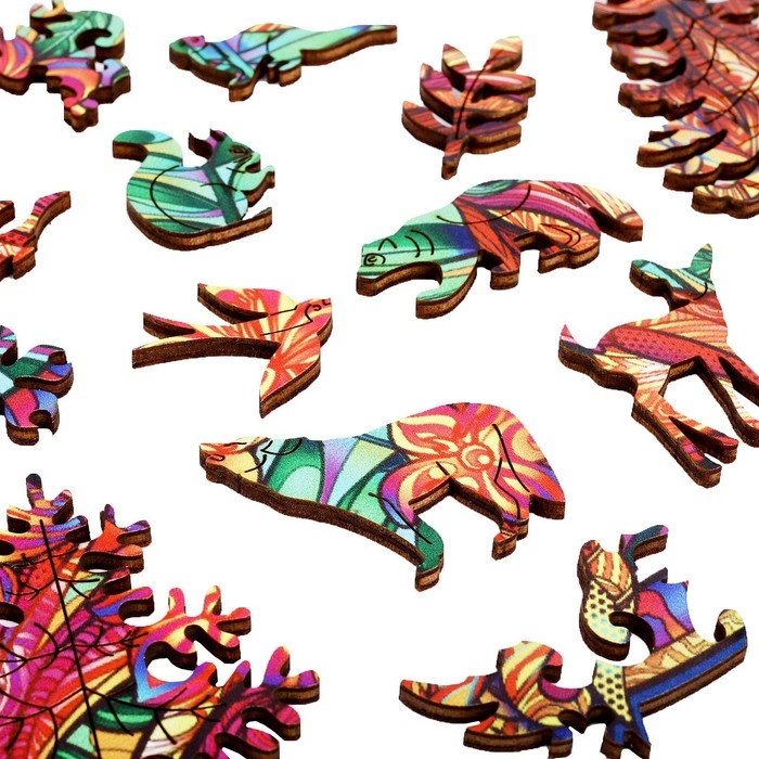 Пазл деревянный фигурный &laquo;Сказочный олень&raquo;, 118 элементов