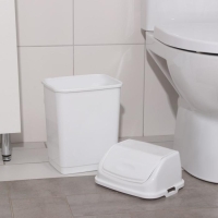 Ведро для мусора &laquo;Камелия&raquo;, 8 л, белое