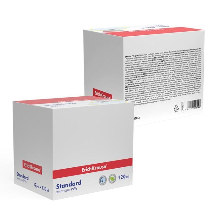 Клей ПВА ErichKrause Standard, 120 мл Клей ПВА ErichKrause Standard, 120 мл