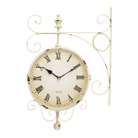 Часы настенные двусторонние, на подвесе "Мерано", дискретный ход, d-24 см, 46 х 29 см, 1 АА Часы настенные двусторонние, на подвесе "Мерано", дискретный ход, d-24 см, 46 х 29 см, 1 АА