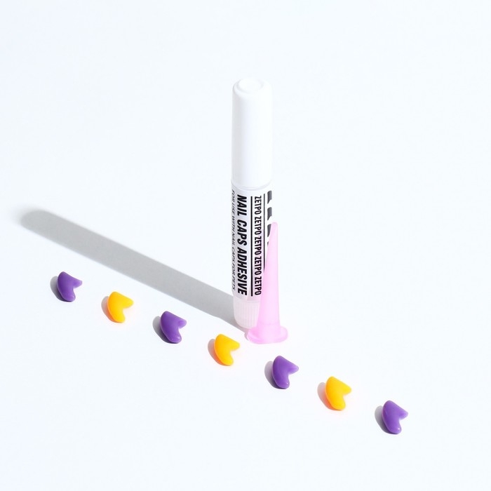 Когти накладные "Дуэт-Антицарапки" (20 шт), размер M, оранжевые-фиолетовые