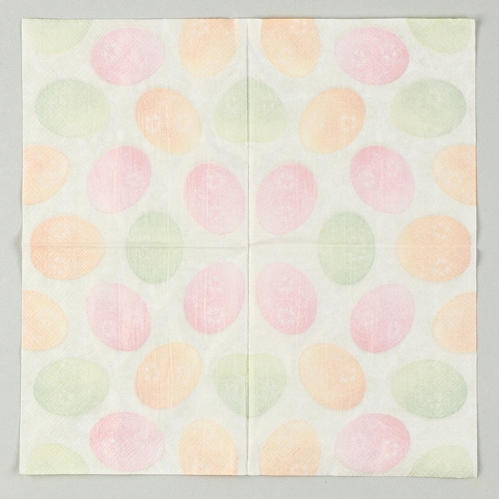 Салфетки бумажные &laquo;Пасхальные яйца&raquo; 25х25 см, набор 20 шт.