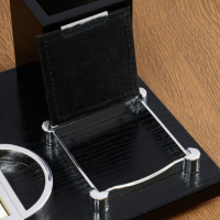 Набор настольный 7в1 с визитницей и часами, черное дерево 511394 Набор настольный 7в1 с визитницей и часами, черное дерево 511394