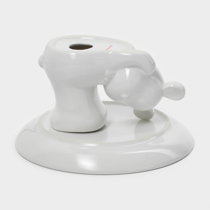 Подставка для торта Доляна &laquo;Мишка Отто&raquo;, 20,5&times;11,5 см, цвет белый