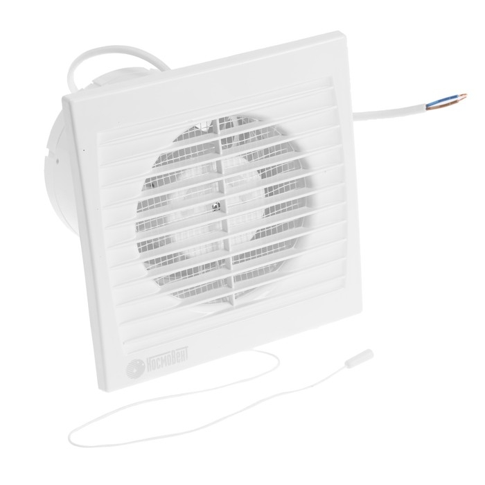 Вентилятор вытяжной "КосмоВент" В100ВК-ок, d=100 мм, 10 Вт, 105 м&sup3;/ч, с выключ, обр. клапан