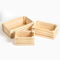 Набор ящиков Стиль 3 в 1 (27х17;22х14;17х11) высота 8,5 см Набор ящиков Стиль 3 в 1 (27х17;22х14;17х11) высота 8,5 см