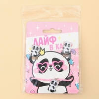 Бижутерия «Лайф в кайф» набор для девочек: серьги клипсы и кулон, 8 х 9 см Бижутерия «Лайф в кайф» набор для девочек: серьги клипсы и кулон, 8 х 9 см