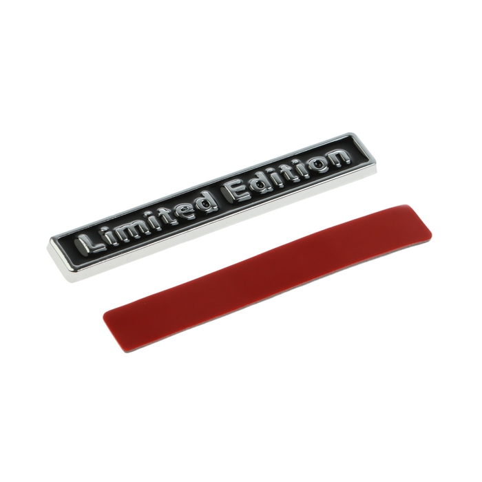 Наклейка Limited Edition, металлическая, 6,5&times;1см, черная